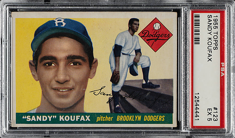 1955 Topps #123 Sandy Koufax Rookie PSA EX 5
