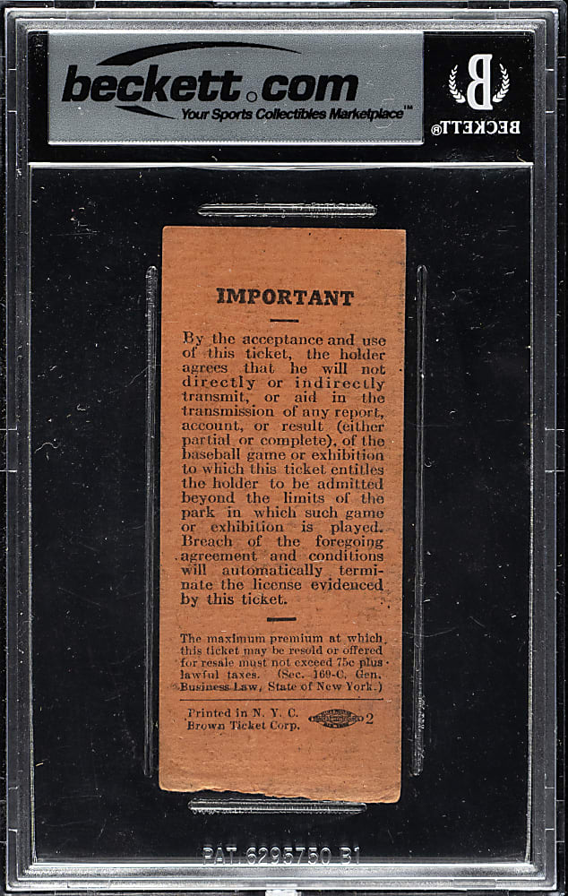 1932 to 1945 New York Giants Polo Grounds Ticket Stub Collection (31) - All Mel Ott Home Run Games!