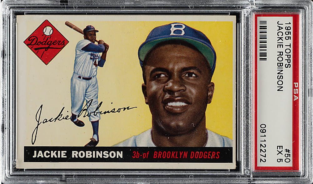 1955 Topps #50 Jackie Robinson PSA EX 5