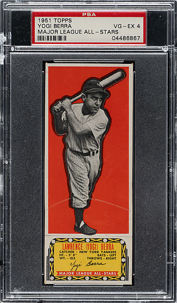 1951 Topps Major League All-Stars Yogi Berra PSA VG-EX 4