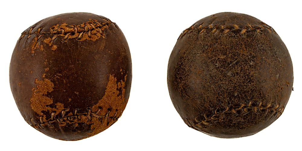 Nineteenth-Century Figure-Eight Style Baseball Pair