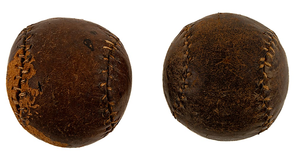 Nineteenth-Century Figure-Eight Style Baseball Pair