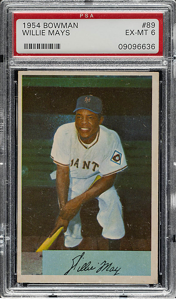 1954 Bowman #89 Willie Mays PSA EX-MT 6