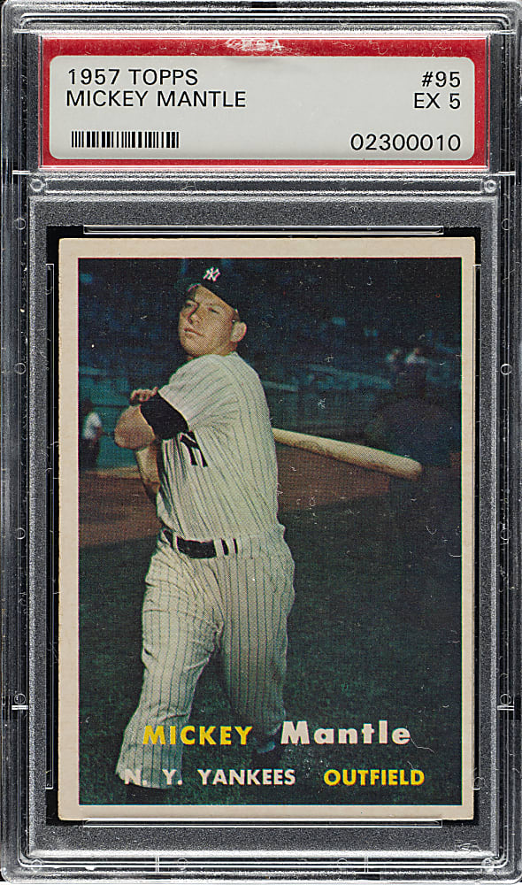 1957 Topps #95 Mickey Mantle PSA EX 5