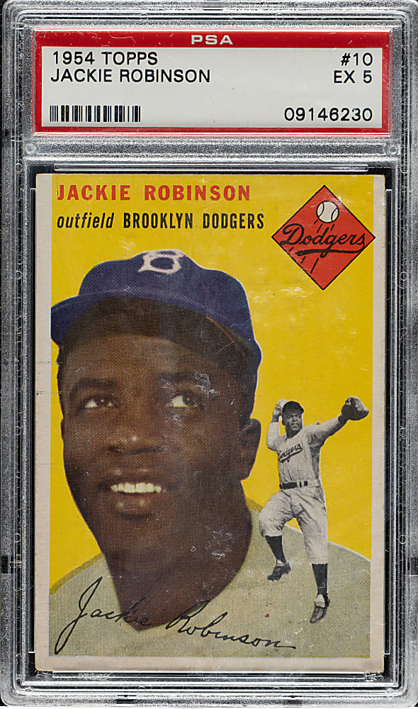 1954 Topps #10 Jackie Robinson PSA EX 5