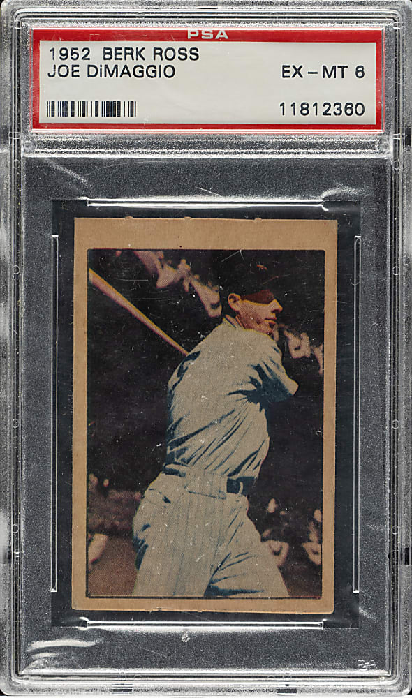 1952 Berk Ross Joe DiMaggio PSA EX-MT 6