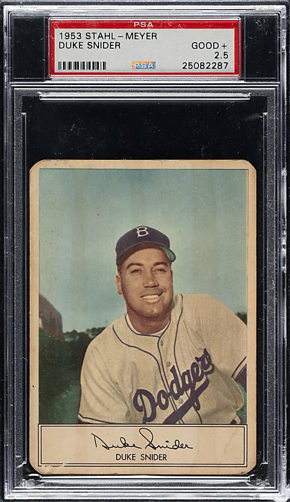 1953 Stahl-Meyer Franks Duke Snider PSA GOOD+ 2.5