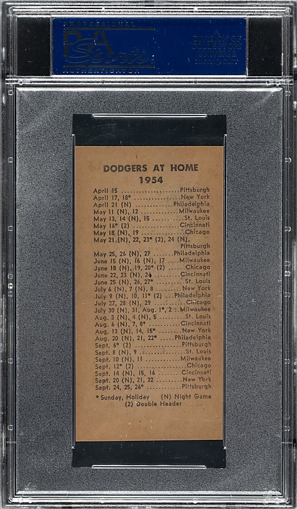 1954 N. Y. Journal American Jackie Robinson PSA VG-EX 4