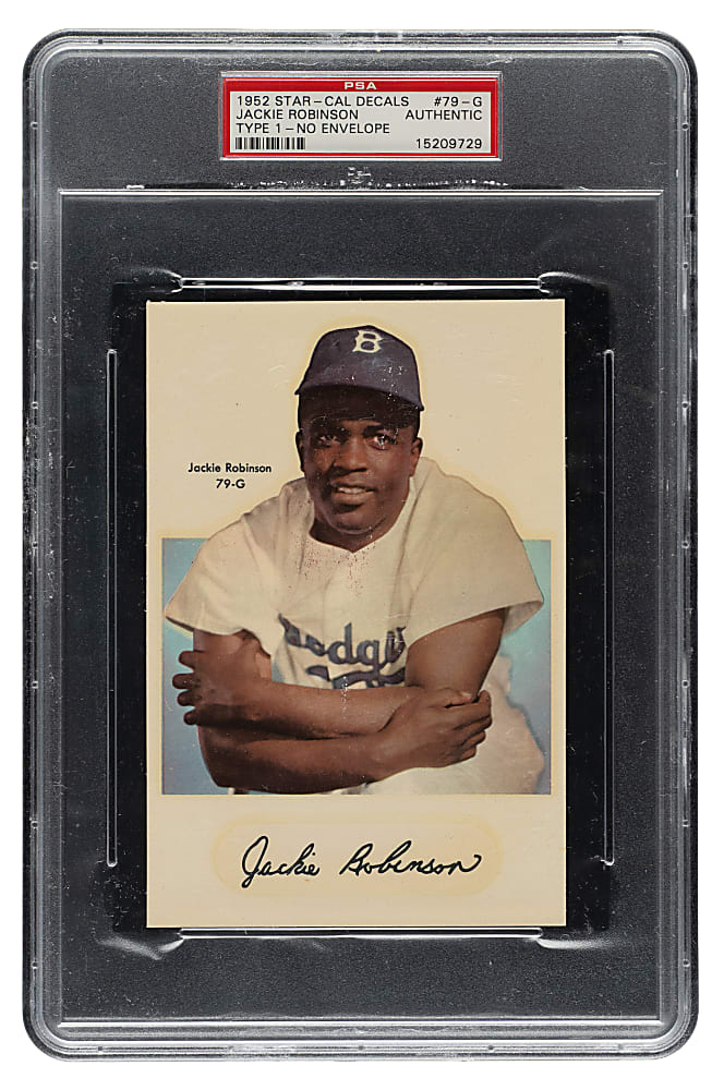 1952 Star-Cal Decals Type 1 #79-G Jackie Robinson (No Envelope)