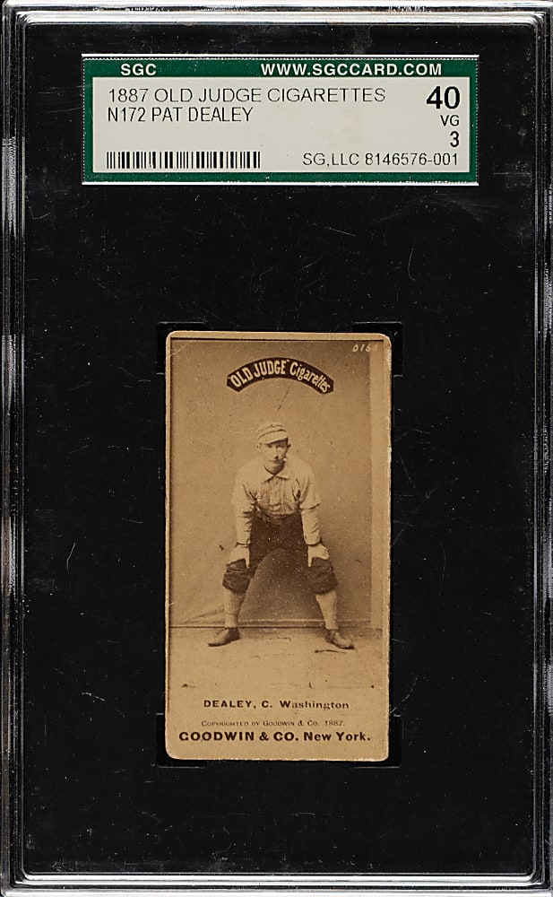 1887 N172 Old Judge Pat Dealey SGC VG 40