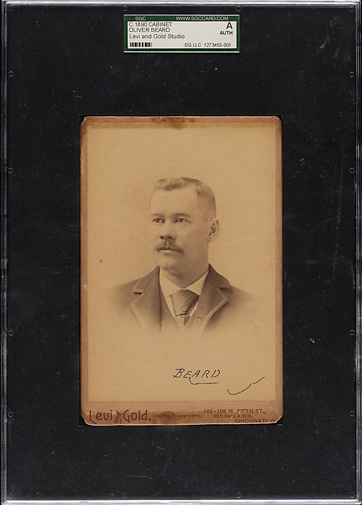 Circa 1890s Levi & Gold Studio Oliver Beard Cabinet