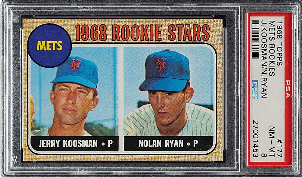 1968 Topps #177 Nolan Ryan Rookie PSA NM-MT 8