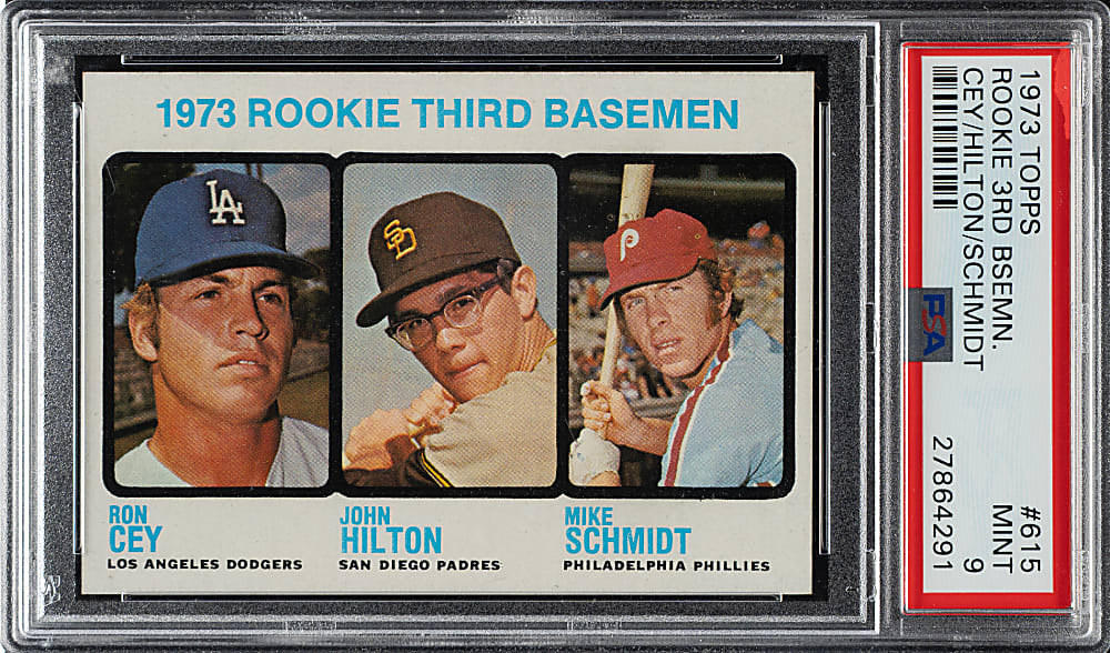 1973 Topps #615 Mike Schmidt Rookie PSA MINT 9