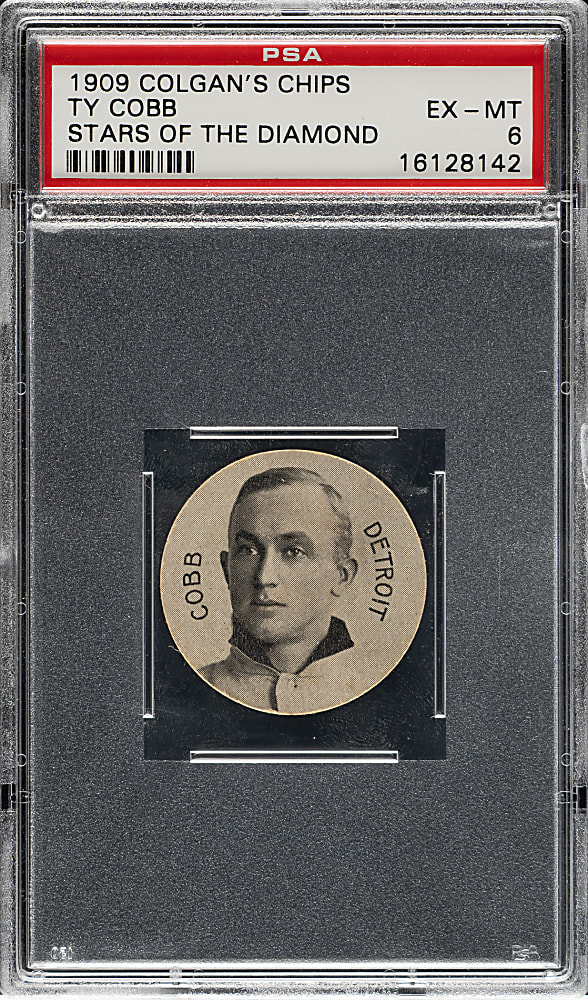 1909-1911 E254 Colgan's Chips Ty Cobb PSA EX-MT 6