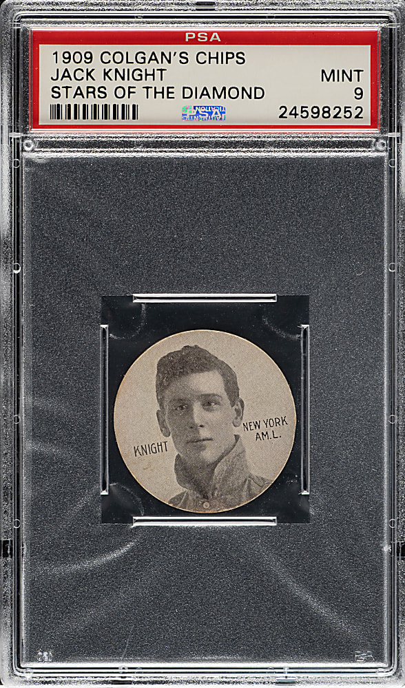 1909-1911 E254 Colgan's Chips Jack Knight PSA MINT 9 - 1 of 1 - Highest Graded!