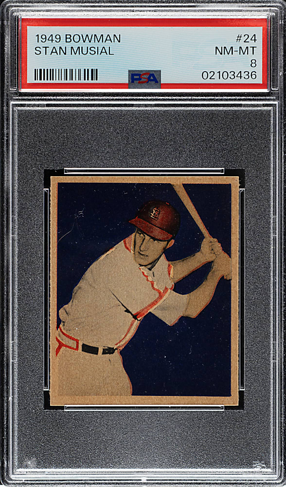 1949 Bowman #24 Stan Musial PSA NM-MT 8