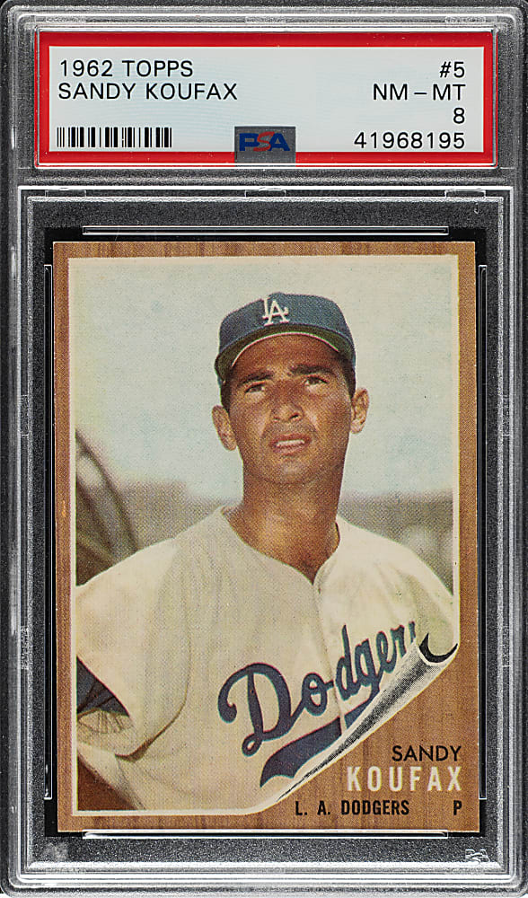 1962 Topps #5 Sandy Koufax PSA NM-MT 8
