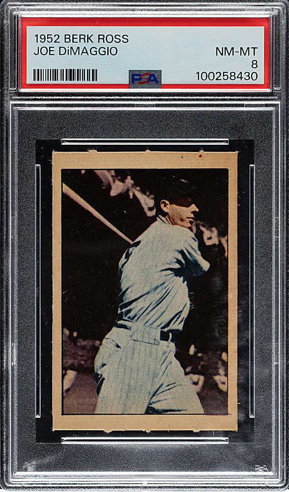 1952 Berk Ross Joe DiMaggio PSA NM-MT 8