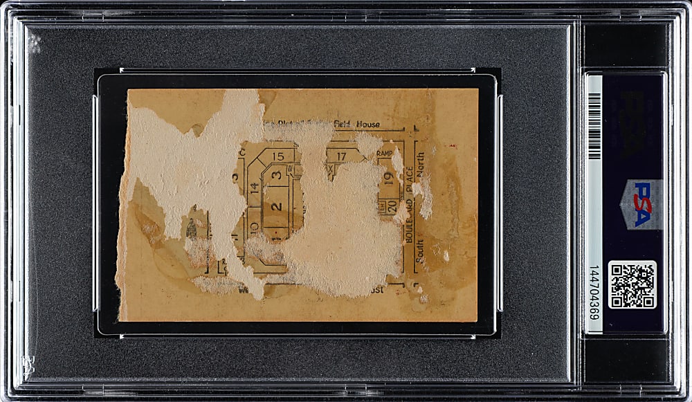 1956 Indiana High School Basketball Championship Ticket Stub PSA POOR 1 - Oscar Robertson Senior Year and Undefeated Season