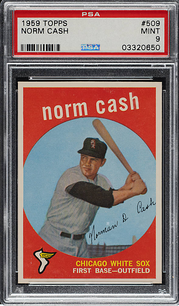 1959 Topps #509 Norm Cash Rookie PSA MINT 9