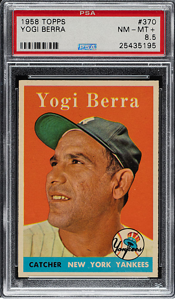 1958 Topps #370 Yogi Berra PSA NM-MT+ 8.5