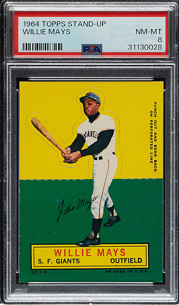 1964 Topps Stand-Up Willie Mays PSA NM-MT 8
