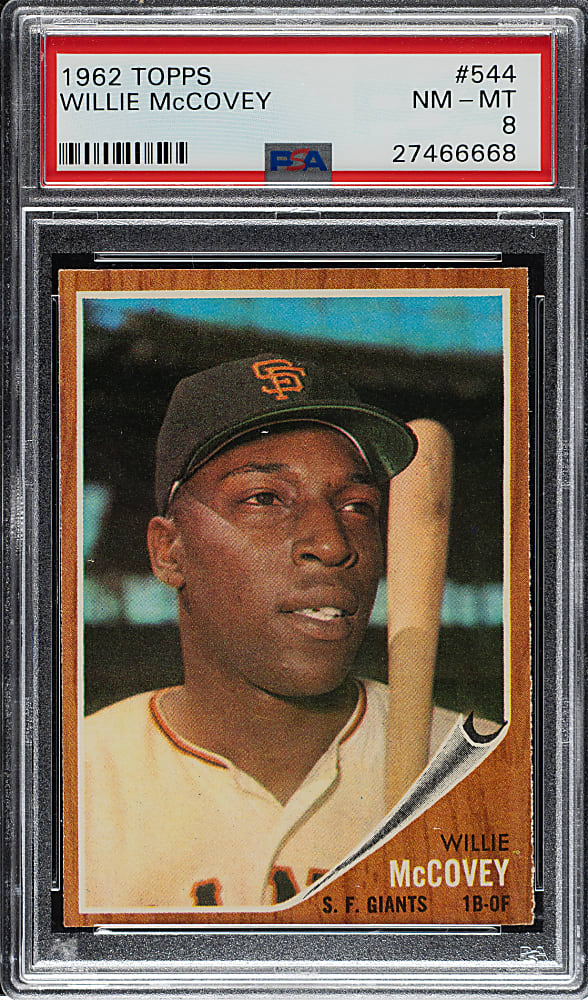 1962 Topps #544 Willie McCovey PSA NM-MT 8