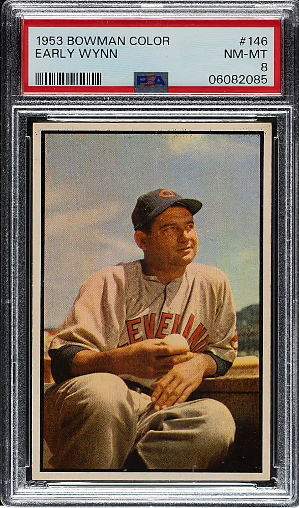 1953 Bowman Color #146 Early Wynn PSA NM-MT 8