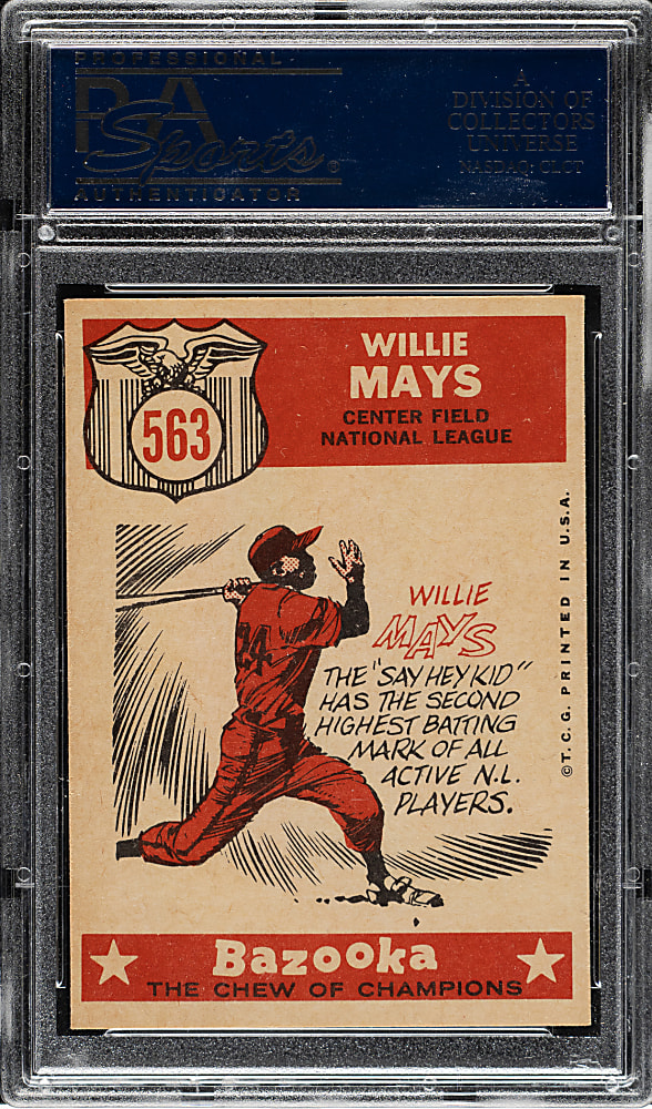 1959 Topps #563 Willie Mays All-Star PSA NM-MT 8