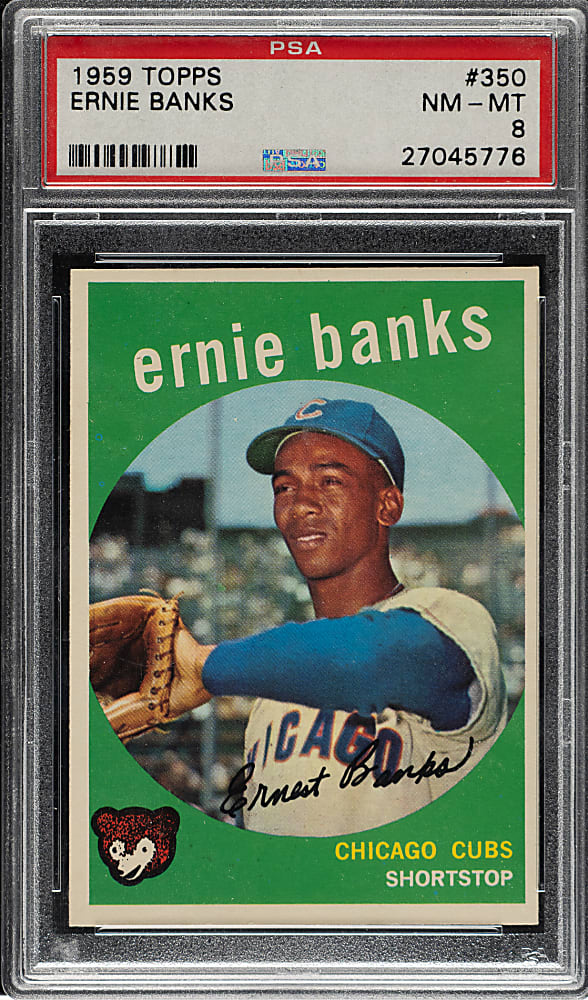 1959 Topps #350 Ernie Banks PSA NM-MT 8