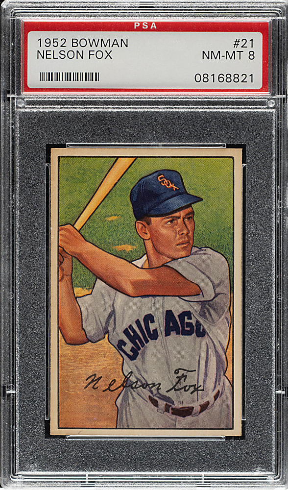 1952 Bowman #21 Nelson Fox PSA NM-MT 8