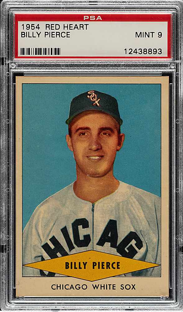 1954 Red Heart Dog Food Billy Pierce PSA MINT 9 - Highest Graded!