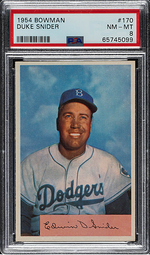 1954 Bowman #170 Duke Snider PSA NM-MT 8