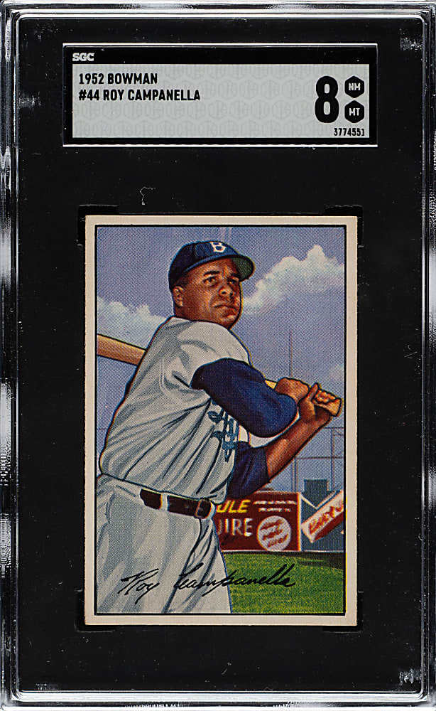 1952 Bowman #44 Roy Campanella SGC NM/MT 8