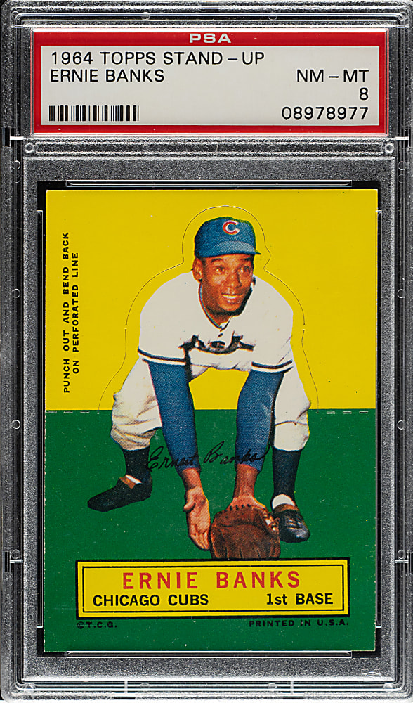 1964 Topps Stand-Up Ernie Banks PSA NM-MT 8