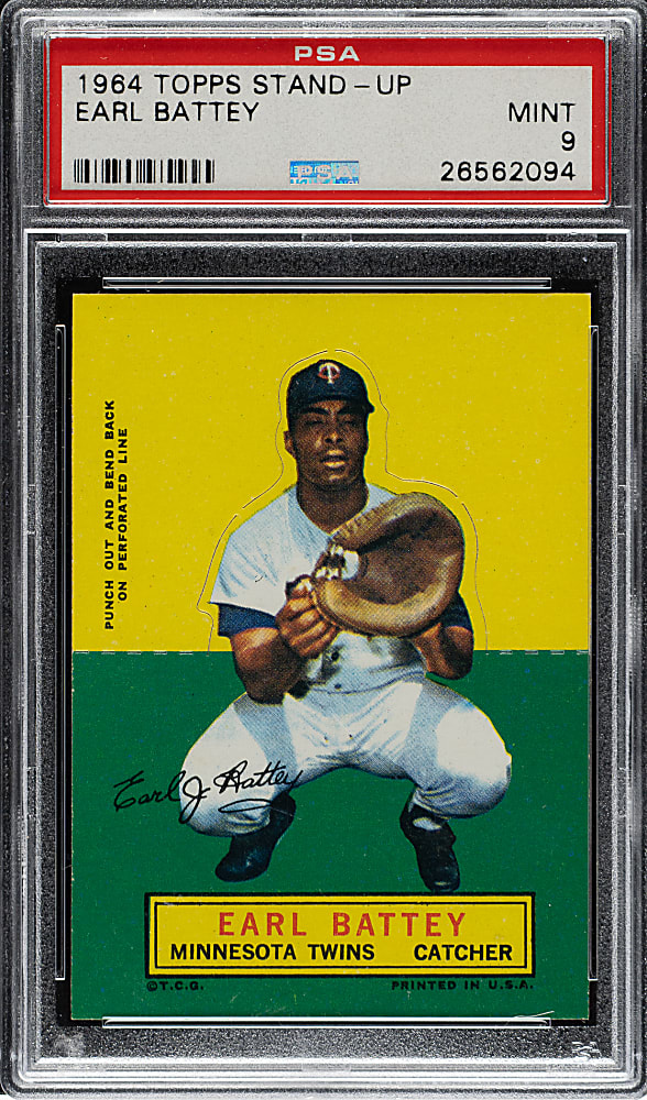 1964 Topps Stand-Up Earl Battey PSA MINT 9 - Highest Graded!
