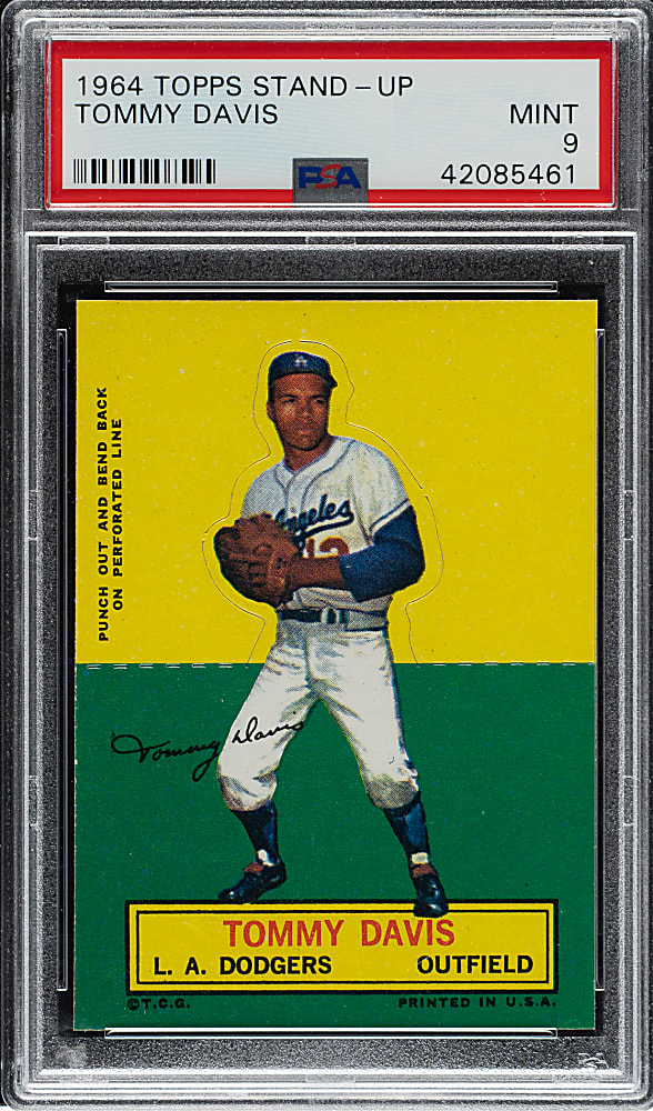 1964 Topps Stand-Up Tommy Davis PSA MINT 9 - 1 of 4 - Highest Graded!