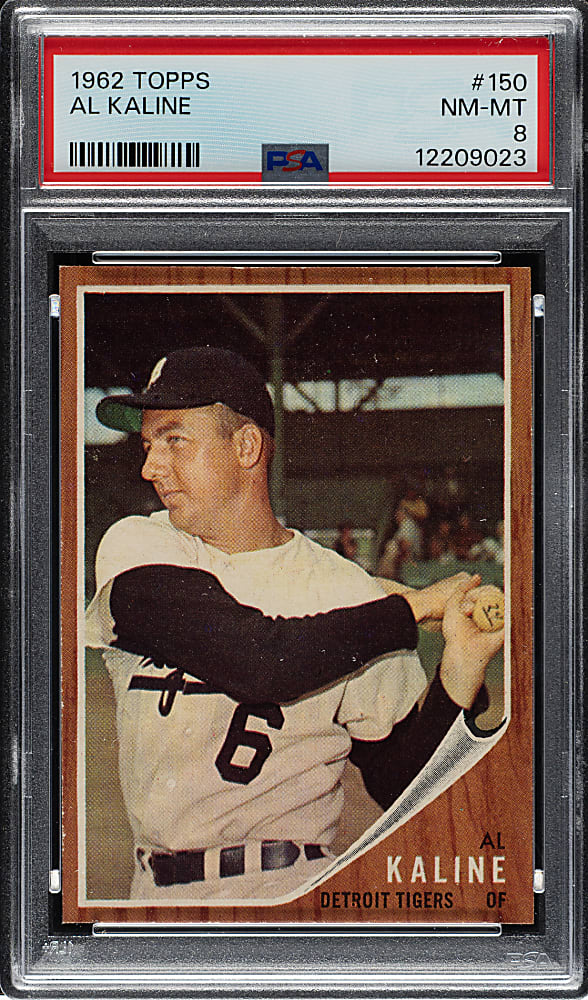 1962 Topps #150 Al Kaline PSA NM-MT 8