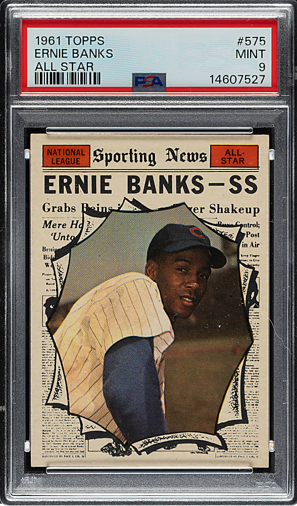 1961 Topps #575 Ernie Banks All-Star PSA MINT 9