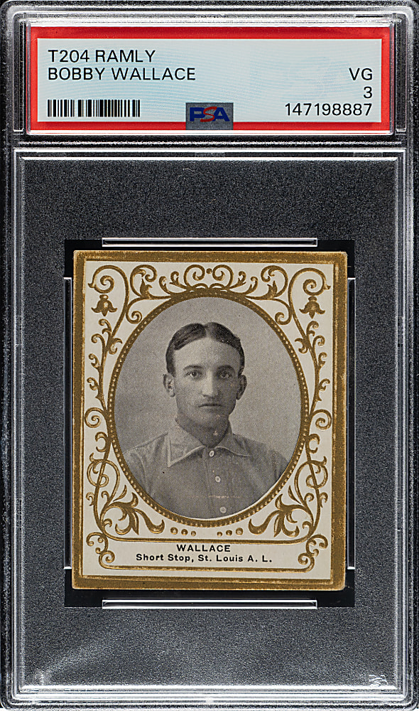 1909 T204 Ramly Tobacco Bobby Wallace PSA VG 3