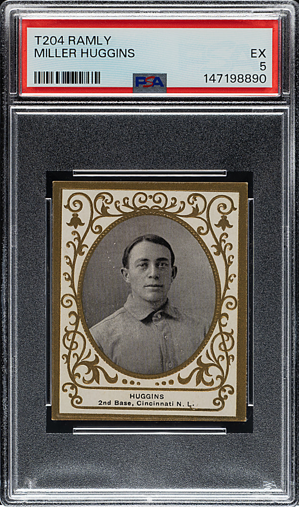 1909 T204 Ramly Tobacco Miller Huggins PSA EX 5