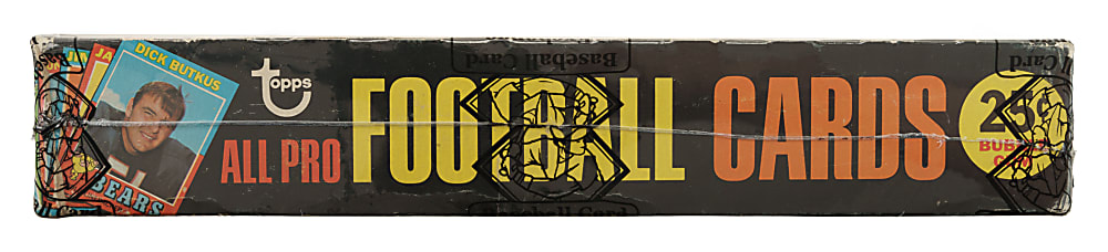 1971 Topps Football First Series Unopened Cello Box (24 Packs) - BBCE
