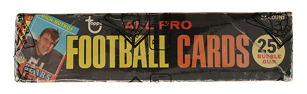 1971 Topps Football First Series Unopened Cello Box (24 Packs) - BBCE