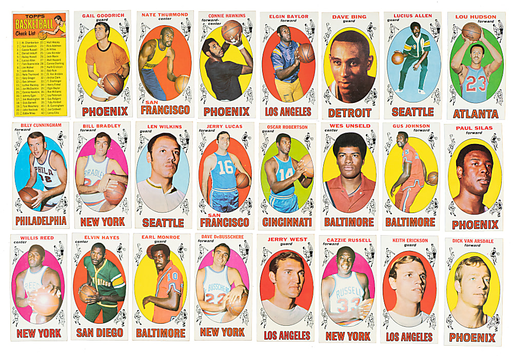 1969-1970 Topps Basketball Complete Set (99)