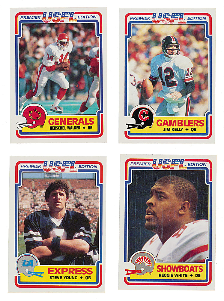1984 Topps USFL Football Near-Complete Set (114/132)