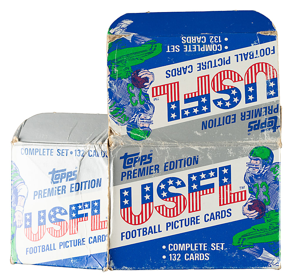 1984 Topps USFL Football Near-Complete Set (114/132)