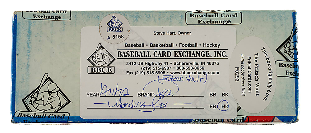 1971-1972 Topps Hockey Unopened Vending Box - BBCE and Ex-Fritsch