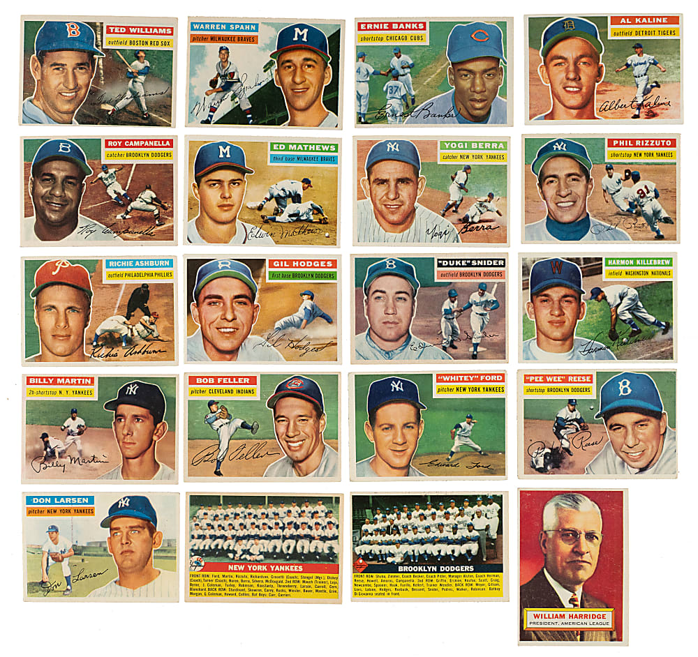 1956 Topps Complete Set (340)