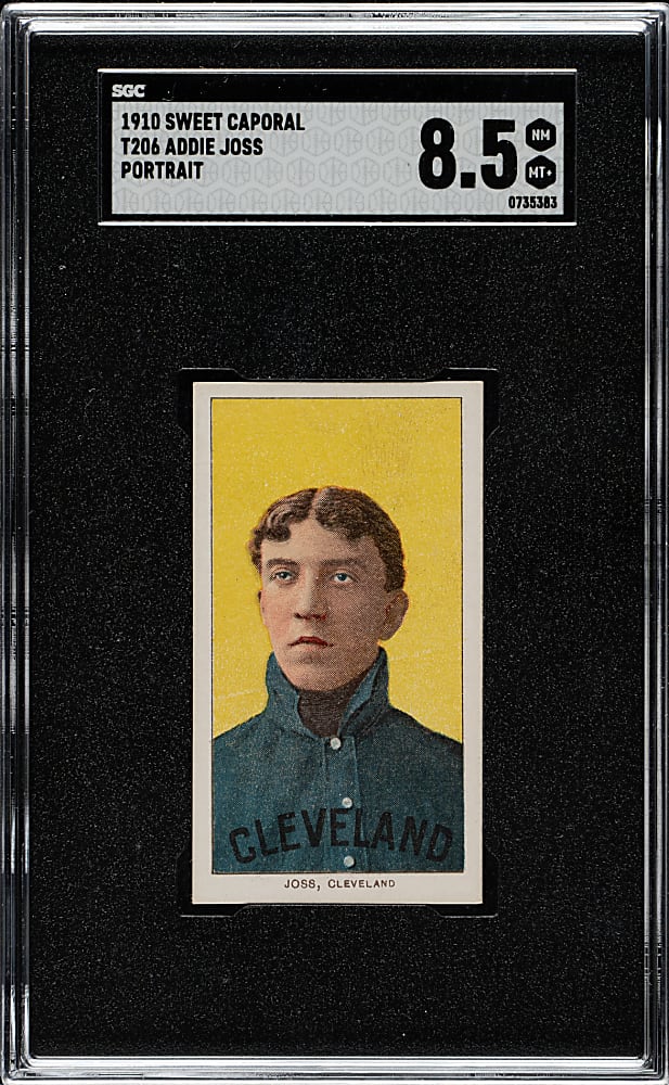1909-1911 T206 White Border Addie Joss Portrait SGC NM/MT+ 8.5 - 1 of 1 - Highest Graded!