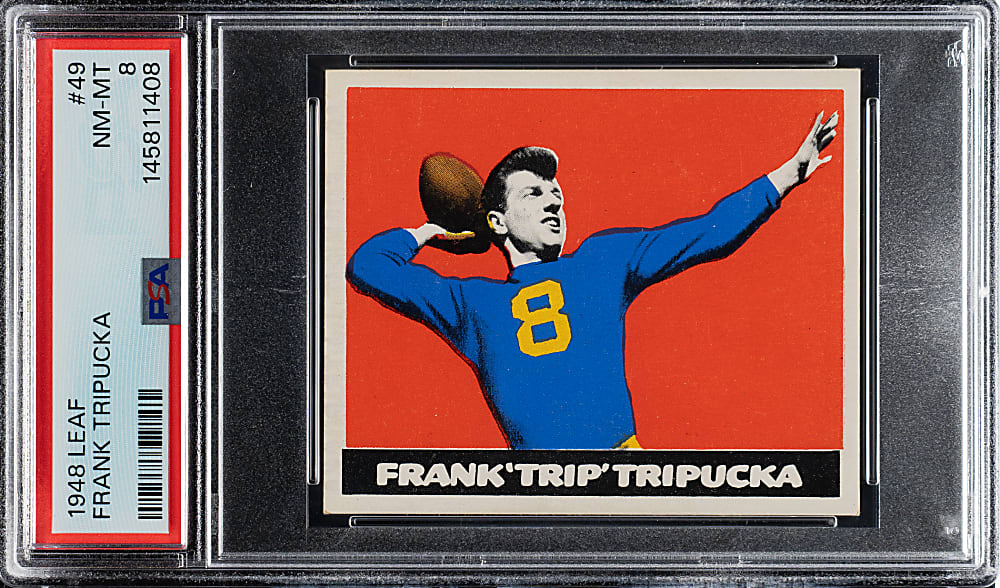 1948 Leaf Football #49 Frank Tripucka PSA NM-MT 8